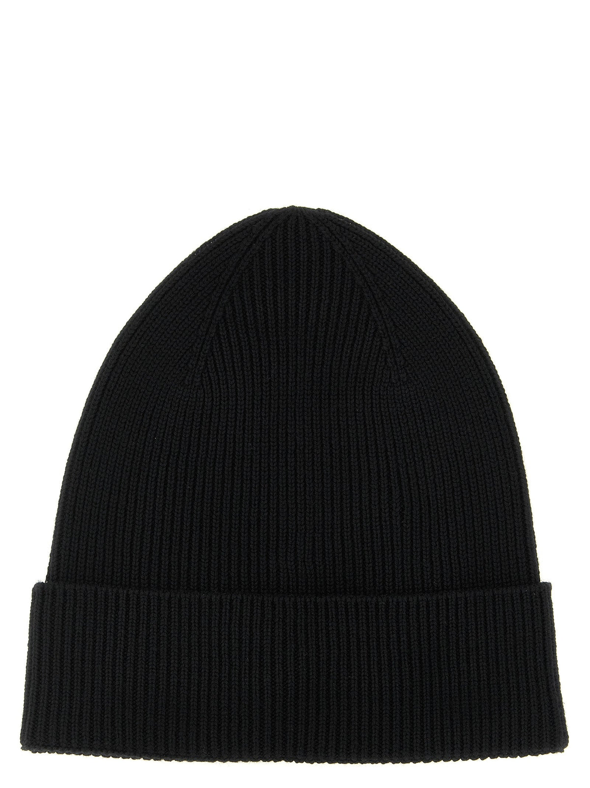 Moncler Black Virgin Wool Beanie