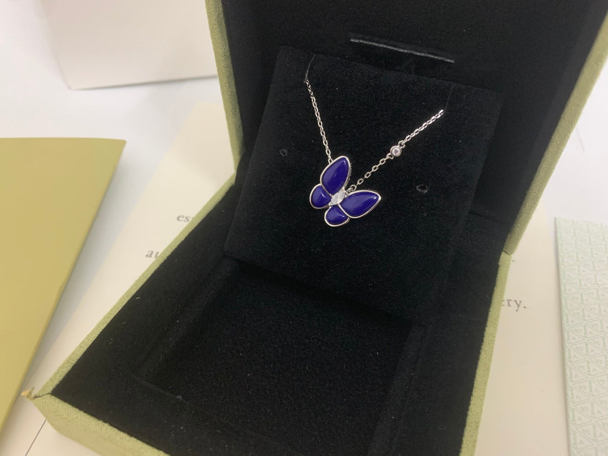 Van Cleef & Arpels BLUE BUTTERFLY NECKLACE
