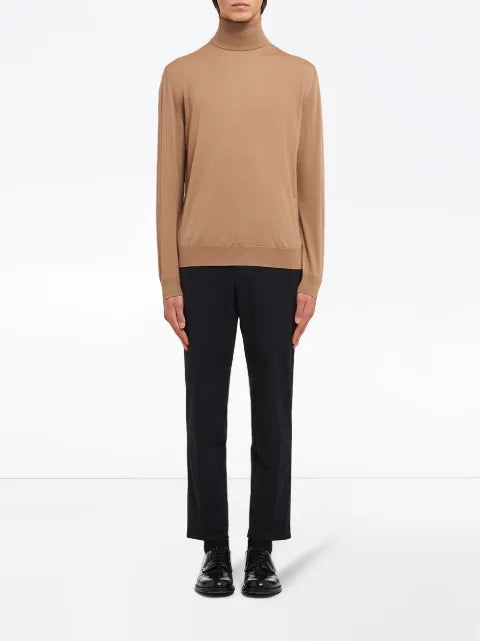 Prada virgin wool high-neck jumper