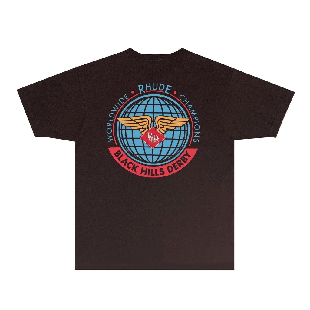 Rhude T-shirts Printed Trendy Pure Cotton