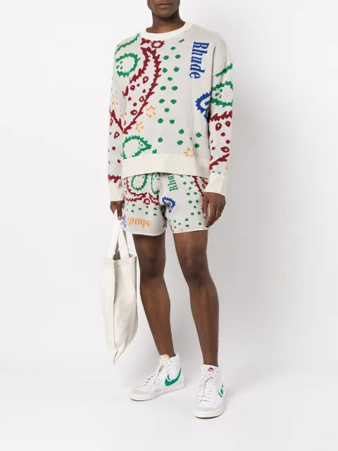 RHUDE intarsia knit sweater