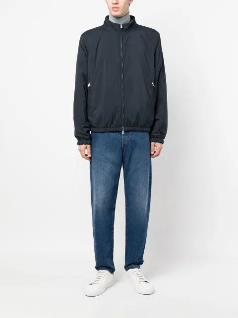 Fedeli check-pattern reversible virgin-wool coat