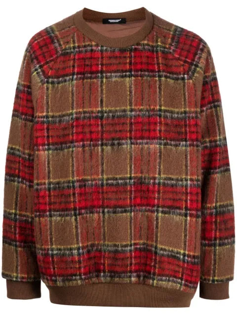 Undercover plaid-check sweatshirt