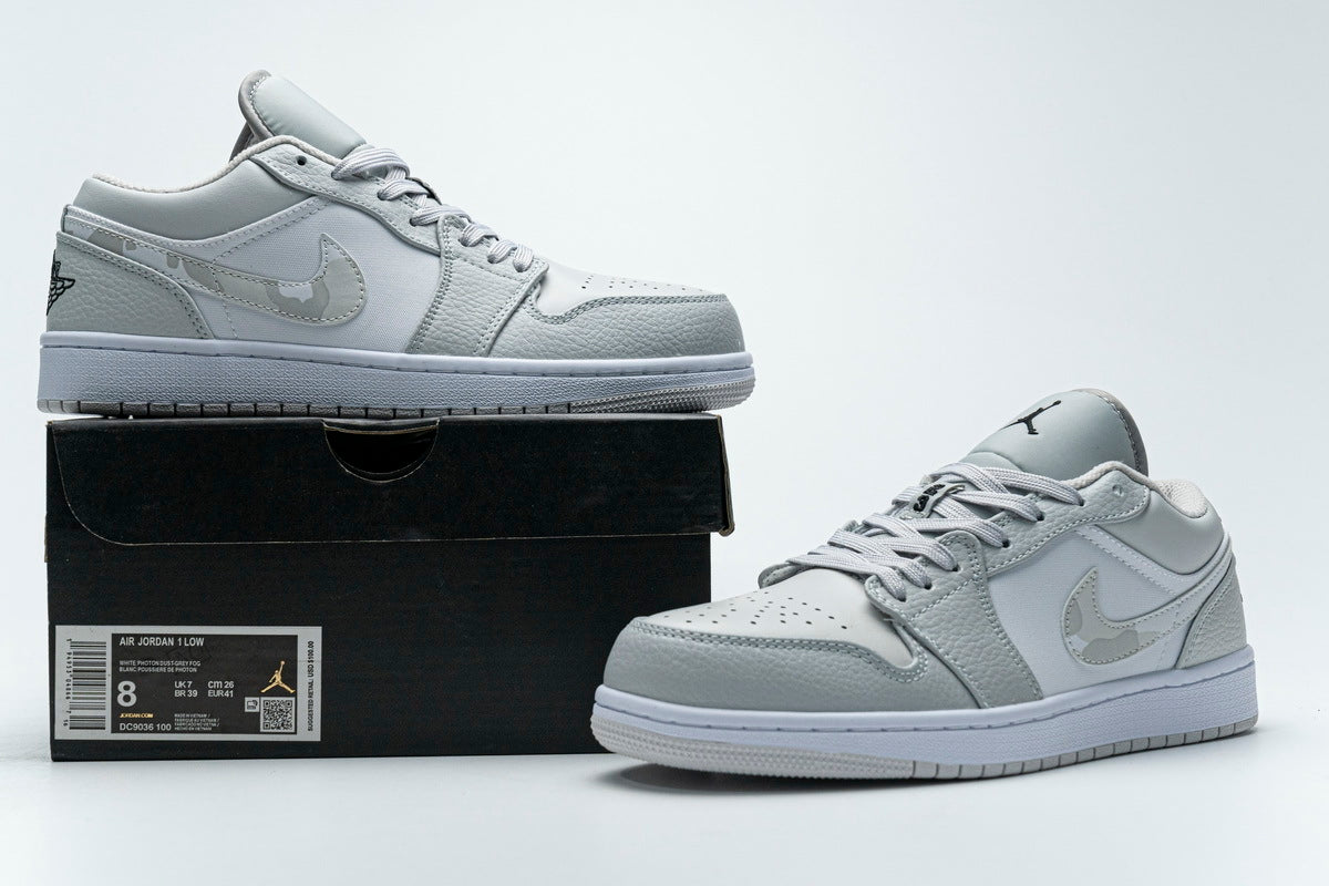 Air Jordan 1 Low White Camo Reps Sneaker DC9036-100
