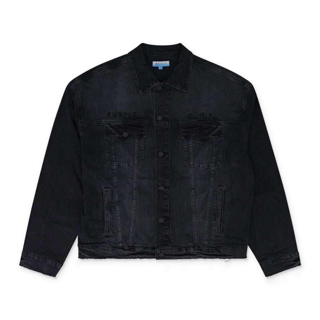 Black Purple x Blue Sky Trucker Jacket
