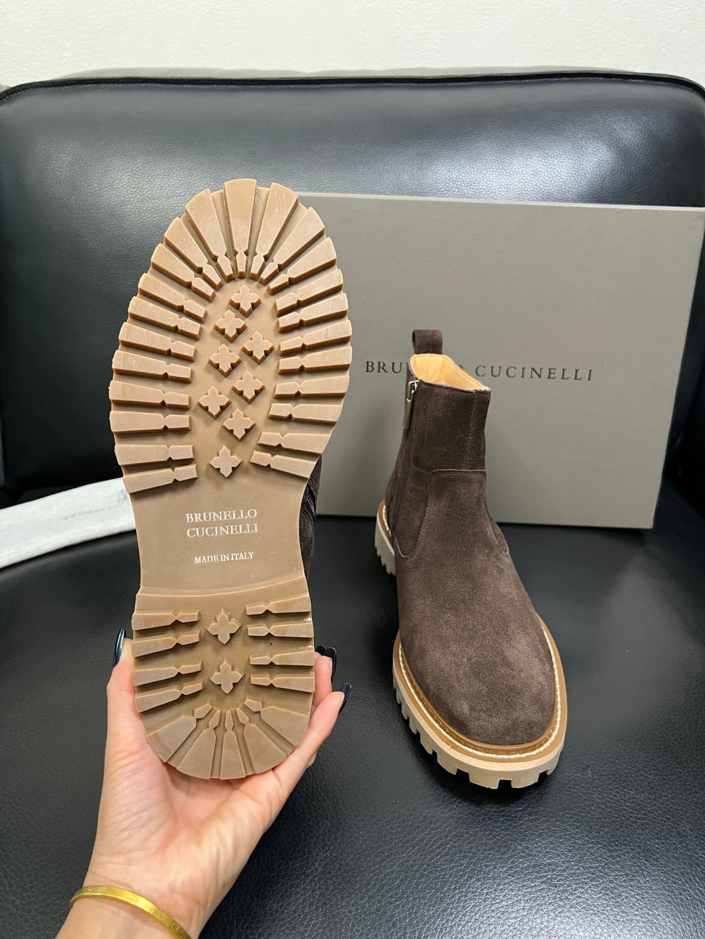 2025SS Suede ankle boots