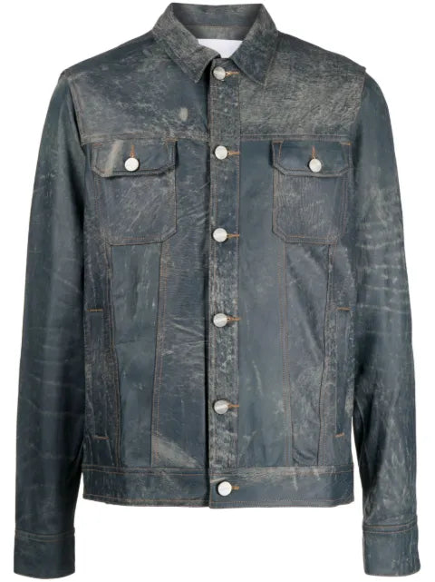 Private Stock The François distressed-effect jacket