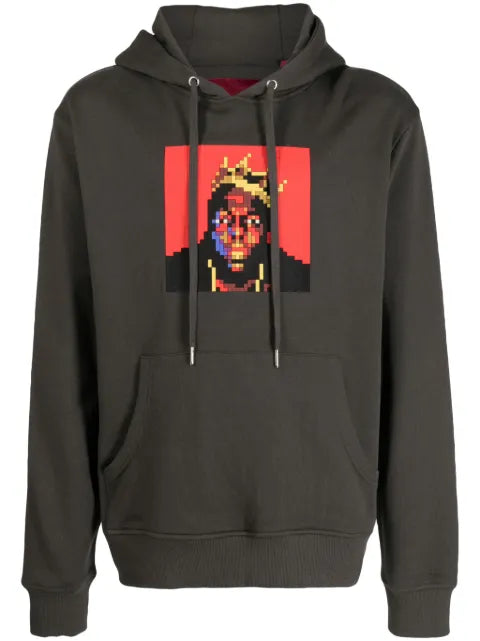 Mostly Heard Rarely Seen 8-Bit Biggie appliqué-detail hoodie