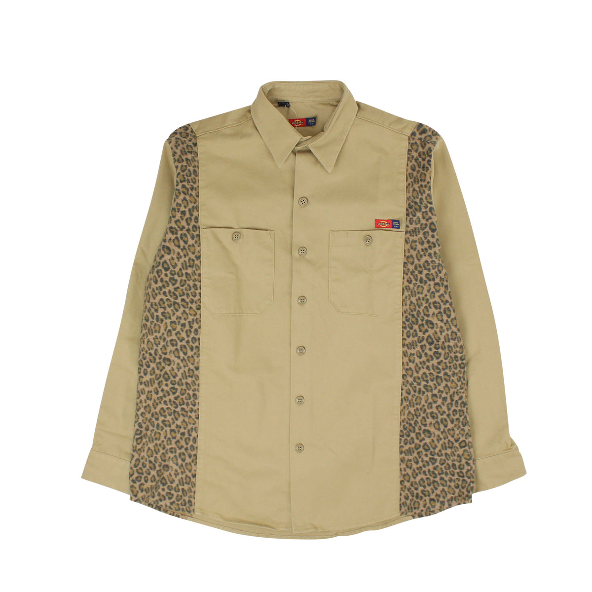 Opening Ceremony X Dickies 1922 Contrast Leopard Print Shirt - Beige