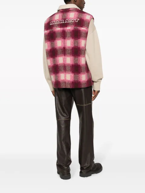 MARANT KIRAN check-pattern gilet