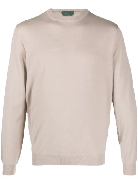 Zanone virgin wool blend crew-neck jumper