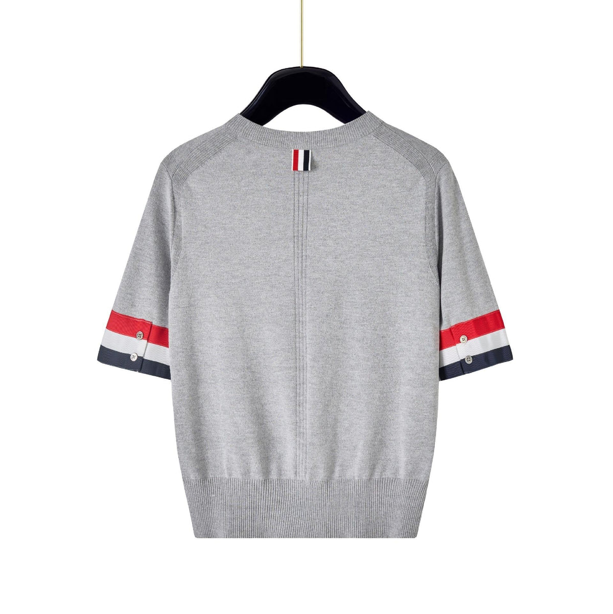Thom Browne Women's Tricolor Short Sleeve Sweater