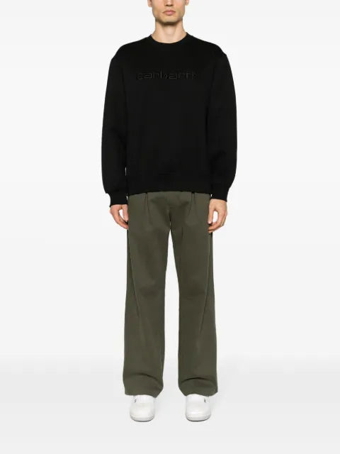 Carhartt WIP logo-embroidered cotton blend sweatshirt