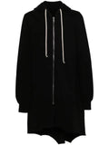 Rick Owens DRKSHDW asymmetric cotton zipped hoodie