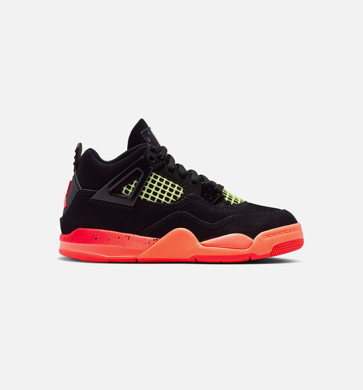 Air Jordan 4 Retro Black Infrared 23 Preschool Lifestyle Shoe – Black/Infrared 23/Bright Mango