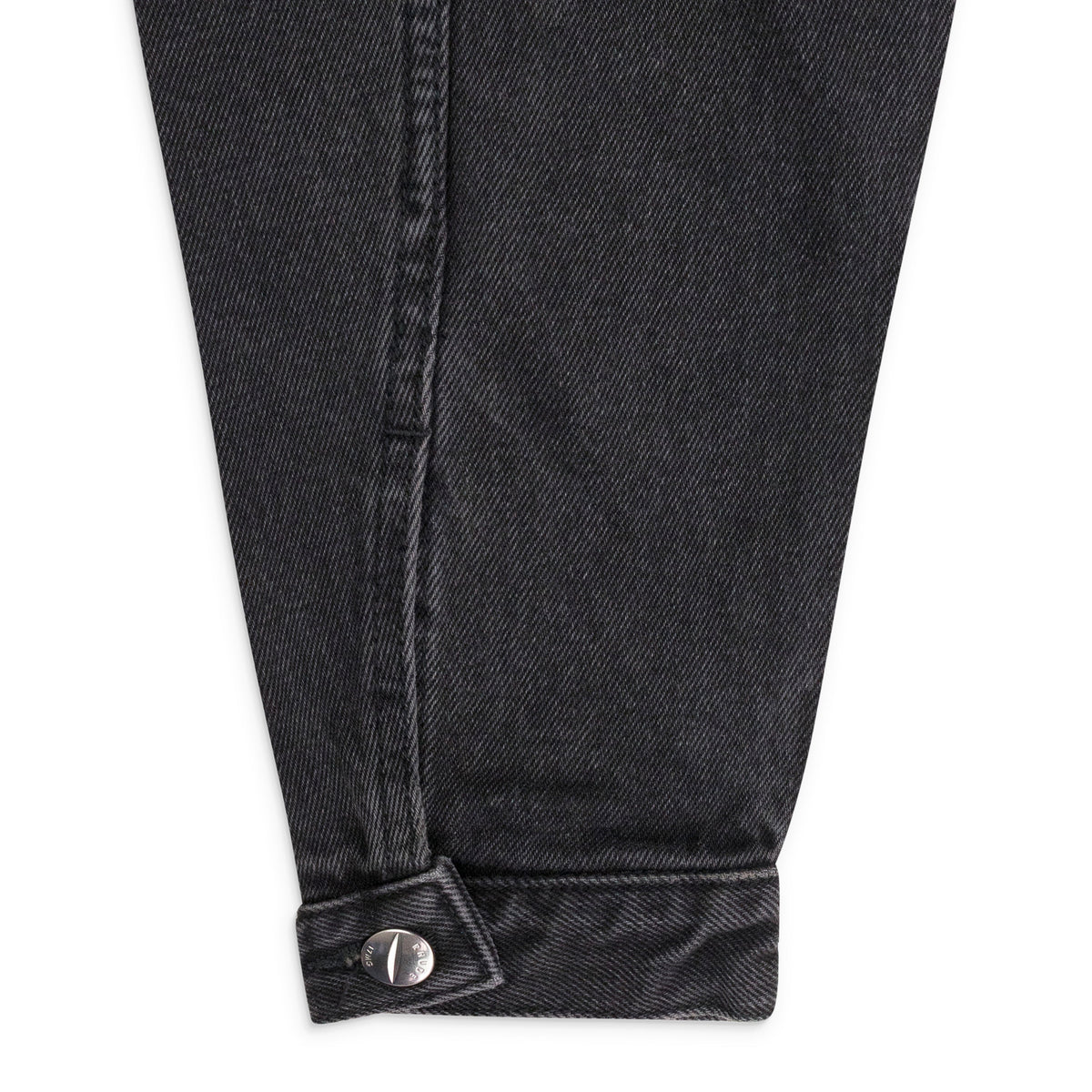 BLACK OVERSIZED DENIM TRUCKER JACKET