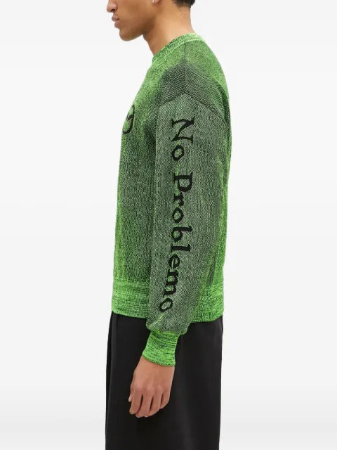 Aries Glitch Alien-O knit sweater