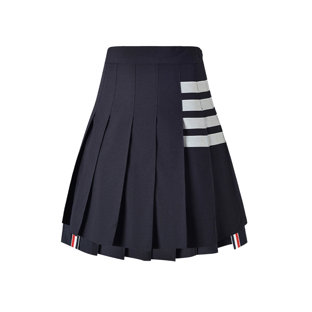Women's 4-Bar Pleated Mini Skirt | Thom Browne