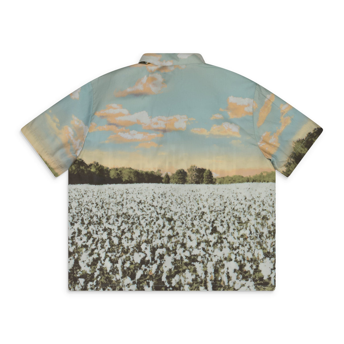Multicolor Late Capitalism Button-Up T-Shirt