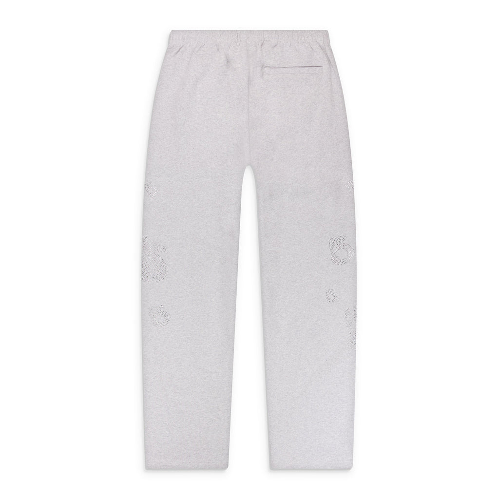 Heather Grey Rhinestone Beluga V2 Wide Leg Sweatpants