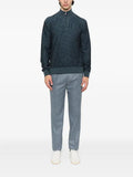 Brioni ribbed zip-neck sweater