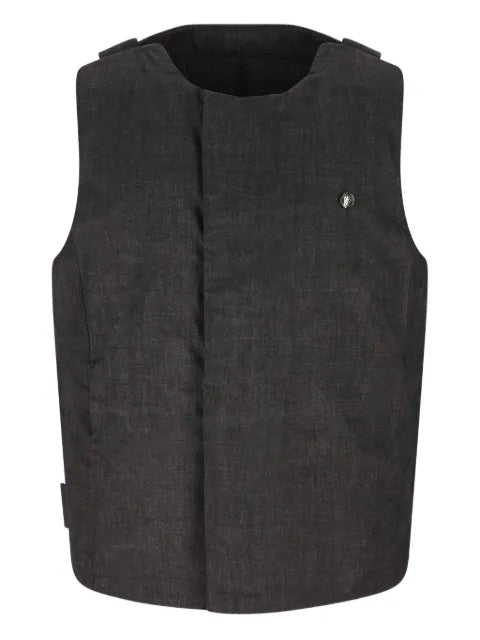 Massimo Osti Studio logo-plaque padded gilet