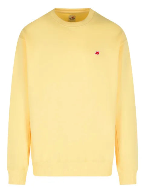 New Balance logo-appliqué cotton sweatshirt