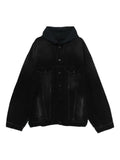 Balenciaga logo-embroidered hooded jacket