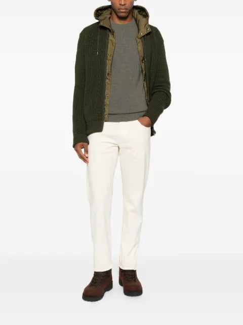 Herno zip hooded cardigan
