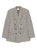 Saint Laurent double-breasted check jacket