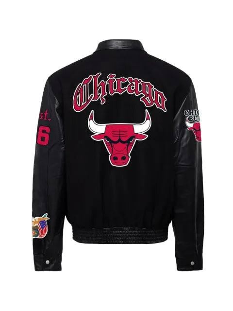 Jeff Hamilton logo-patch reversible bomber jacket
