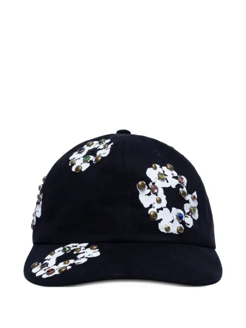 denim Tears wreath-print baseball cap