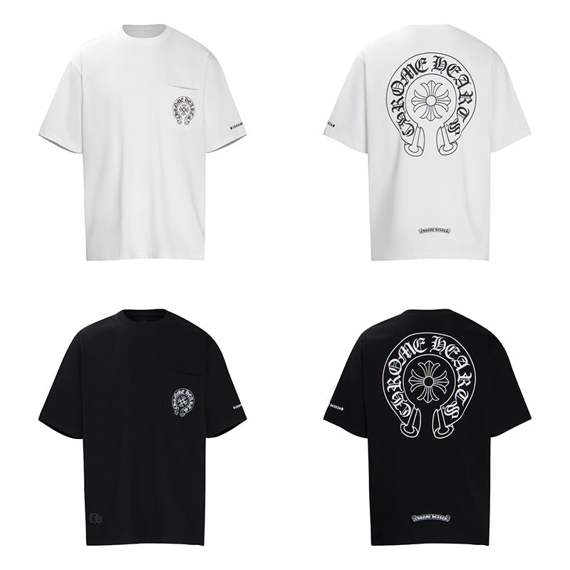 Chrome Hearts Classic Horseshoe Logo Short Sleeve T-shirt 6013
