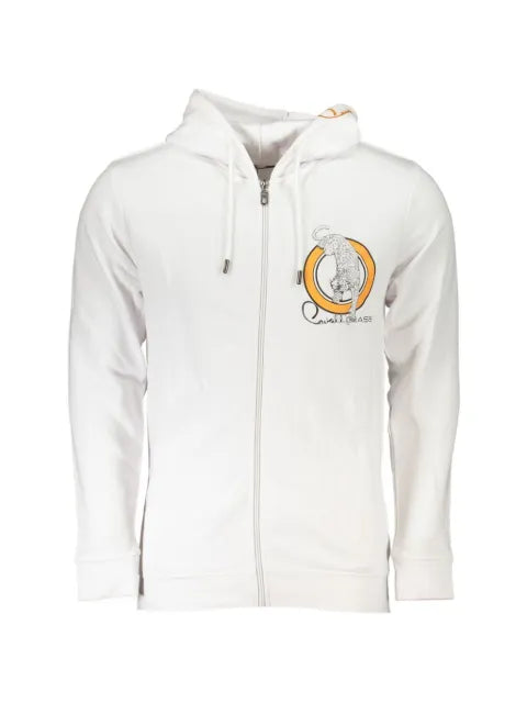 Cavalli Class leopard-print zip-fastening sweatshirt