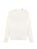 Balmain button-detail long-sleeve sweater