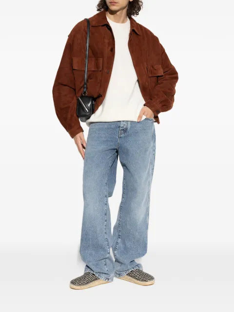Balmain button-detail long-sleeve sweater
