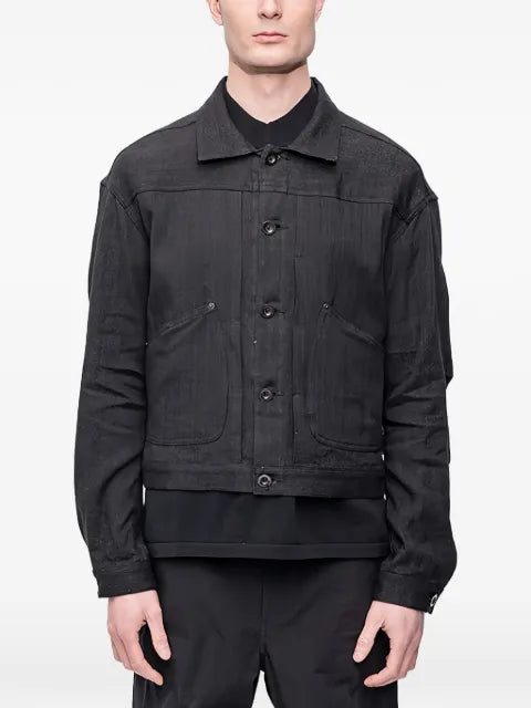 The Viridi-Anne herringbone-pattern jacket