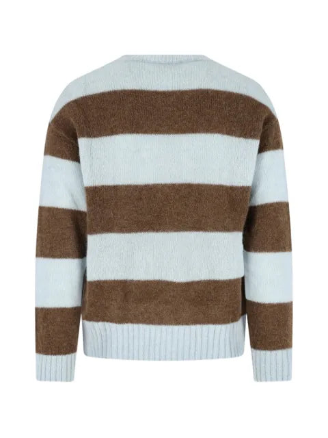 Closed striped alpaca-blend sweater