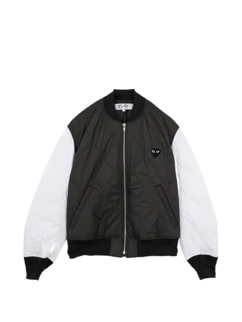 Comme Des Garçons Play quilted black emblem jacket