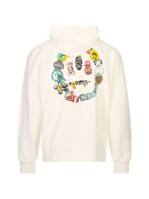 BARROW graphic-print cotton hoodie
