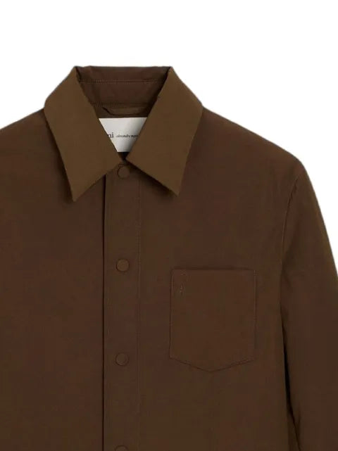 AMI Paris patch-pocket shirt jacket
