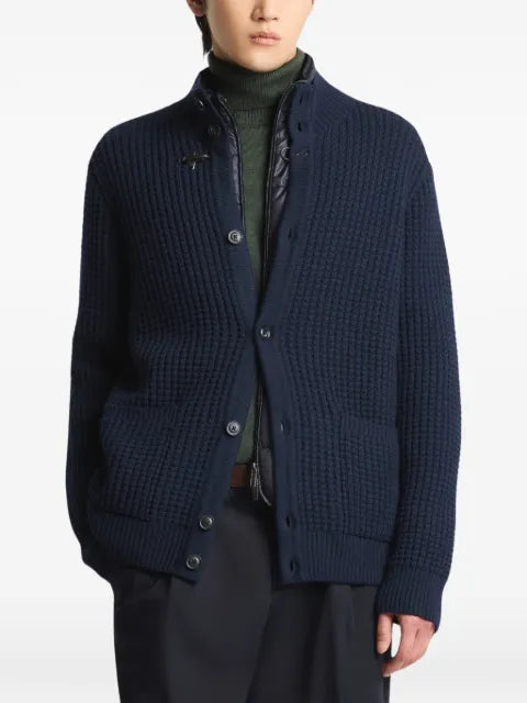 Fay 3-in-1 waffle-knit cardigan