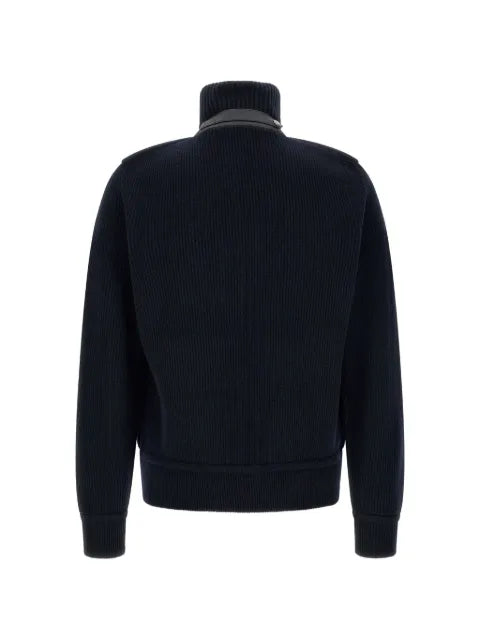 TOM FORD quilted ribbed-knit jacket