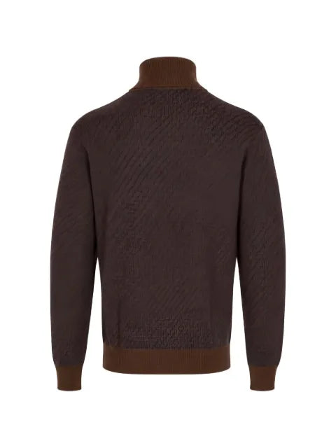 Manuel Ritz geometric-pattern roll-neck sweater