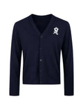 Maison hideout logo-print button-up cardigan