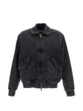 original vintage style zip-up long-sleeve bomber jacket