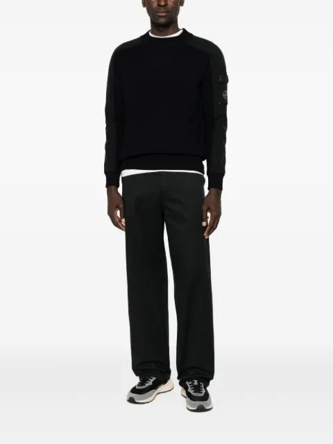 Murphy&Nye contrast-panel flap-pocket sweater