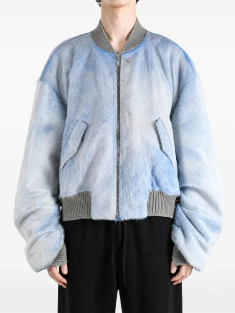 Rick Owens Secchia Flight zip-up leather bomber jacket