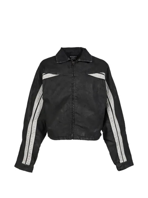 RRR123 Trappist striped trucker jacket