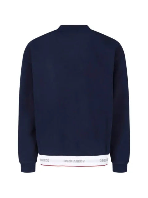 DSQUARED2 logo-waistband cotton sweatshirt